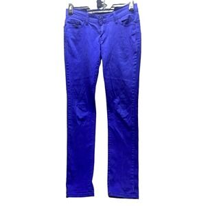 Apollo Jeans Womens 9 (31x29) Blue Spandex Stretch Tapered 5 Pockets Casual Lady